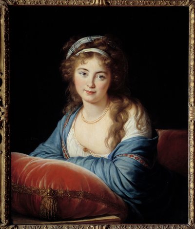 Portræt af grevinde Catherine Vassilievna Skavronskaia (1761-1829) Æresdame af Catherine II af Rusland Maleri af Marie Elisabeth Louise Vigee Le brun (eller Vigee Lebrun eller Vigee Lebrun) (1755-1842) 1796 søn. 0,66x0,8 m - Portræt af grevinden af Elisabeth Louise Vigee Lebrun
