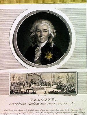 Charles Alexandre de Calonne (1734-1802) generalkontrollør af Ludvig XVI