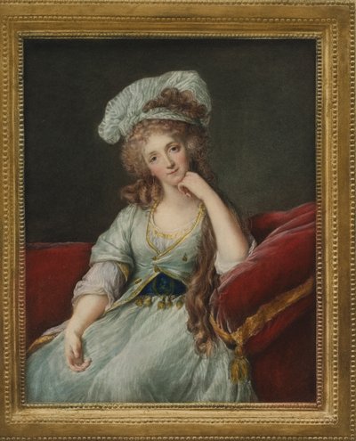 Portræt af Louise Marie Adelaide de Bourbon-Ponthievre, hertuginde af Orleans af Elisabeth Louise after Vigee Lebrun