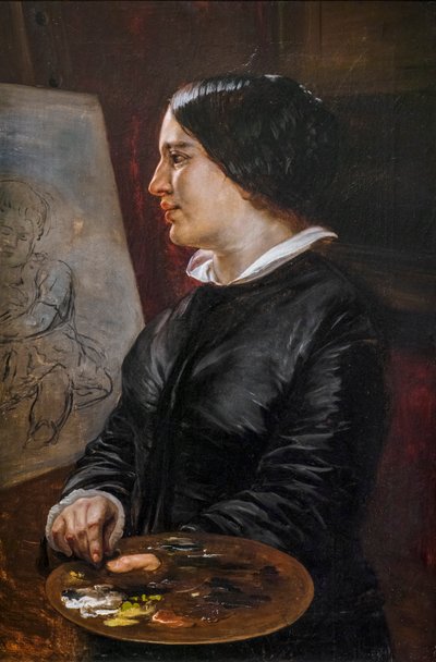 Selvportræt af Elisabeth Maria Anna Jerichau-Baumann