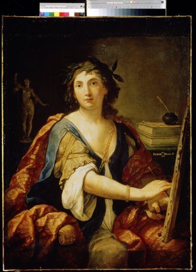 Allegori af maleri, selvportræt, 1658 af Elisabetta Sirani