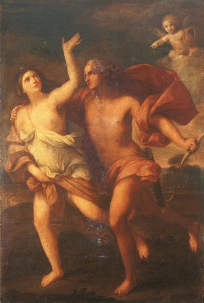 Daphne og Apollo af Elisabetta Sirani