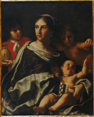 Portræt af Anna Maria Ranuzzi som Allegory of Charity, 1665. af Elisabetta Sirani