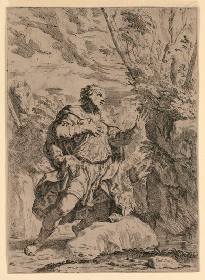 Sankt Eustace af Elisabetta Sirani