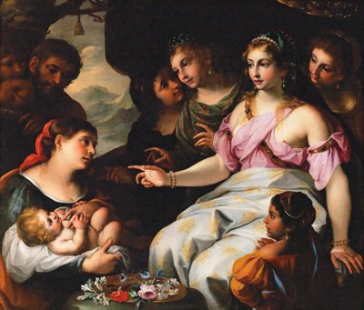 Fundet af Moses. af Elisabetta Sirani