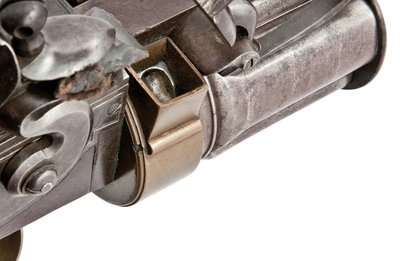 28-boret Collier patent fem-skuds håndroteret flintlås roterende riffel af militær type, ca. 1819-20 af Elisha Haydon Collier