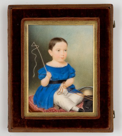 Stephen Salisbury III (1835-1905) 1838 (wc på elfenben) af Eliza Goodridge