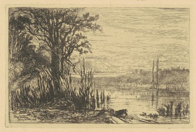 Dammen ved Cernay-la-Ville af Eliza Pratt Greatorex