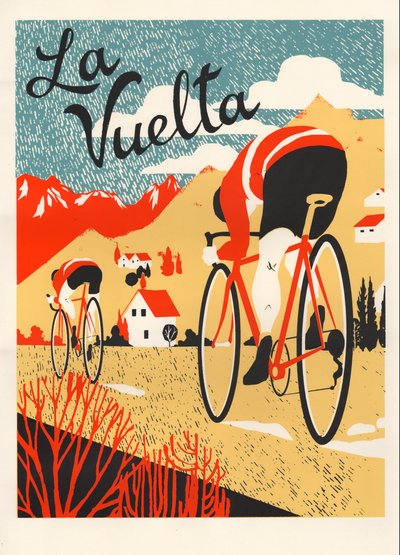 La Vuelta, 2015 (screenprint) af Eliza Southwood
