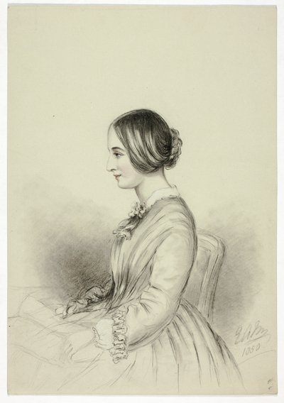 Portræt af Selina (Quin) Markham af Elizabeth Murray