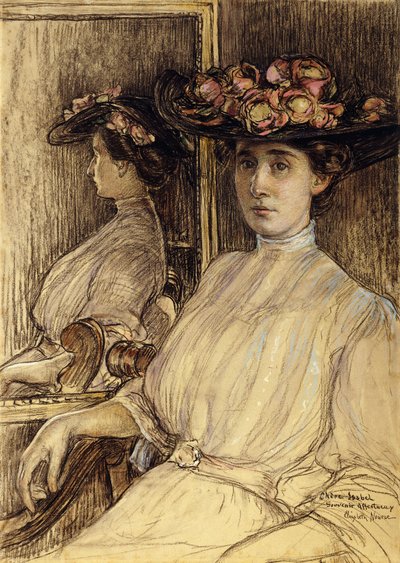 Portrætskitse af Miss Palmer af Elizabeth Nourse