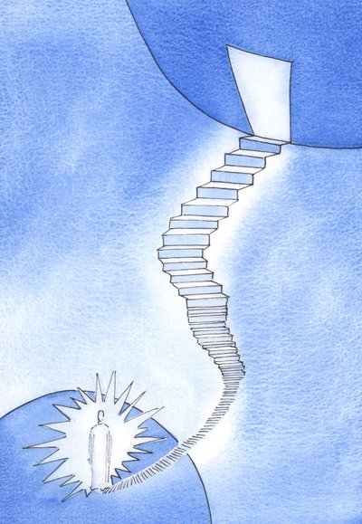 A Stairway to Heaven: Det var Kristus, der bød mig velkommen ved starten af den lange 