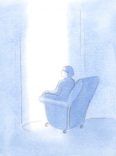 Kristus førte min sjæl pludselig ind i den allerhelligste treenigheds liv, et sted med nåde og sikkerhed, 2000 (w/c på papir) af Elizabeth Wang