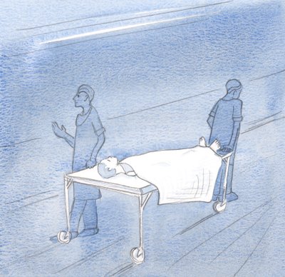 Det var et glimt af ægte frihed, at man kunne være svag og dårligt klædt, men alligevel tilfreds med at acceptere Kristi vilje, 2000 (w/c på papir) af Elizabeth Wang