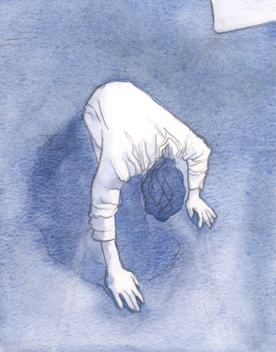 Jesus bad i smerte til sin himmelske Fader i Getsemane Have, 2000 (w/c på papir) af Elizabeth Wang