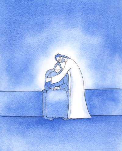 Så god er Kristus vor Herre, at han viser sin taknemmelighed, når vi har gjort en særlig indsats for at gøre hans vilje, 2003 (w/c på papir) af Elizabeth Wang