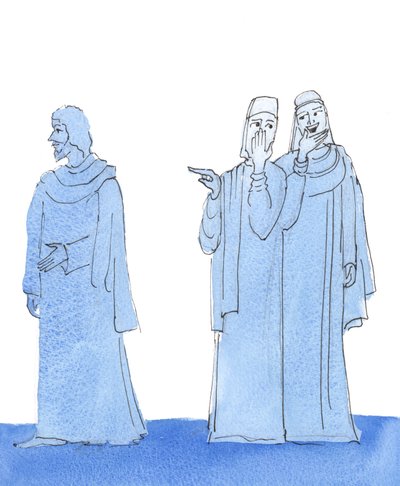 Vi er nødt til at bevare en indre fred ved hver provokation, 2004 (w/c på papir) af Elizabeth Wang