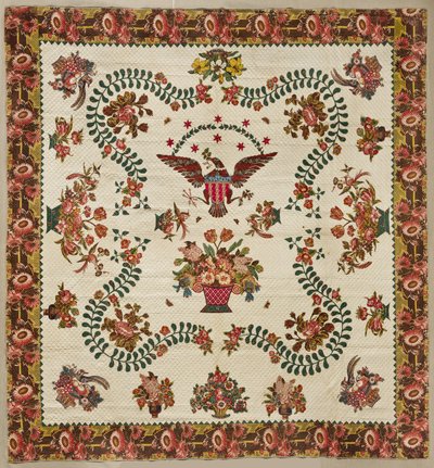 Medaljondyne, ca. 1830 (bomuld) af Elizabeth Welsh