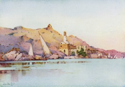 Bellal, Nubia (farve litho) af Ella Du Cane