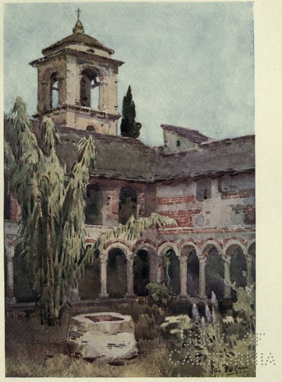 Chiostro di Piona, Comosøen, Illustration fra 