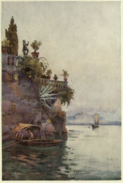 I The Shadow of the Terrace, Lago di Como, Illustration fra 