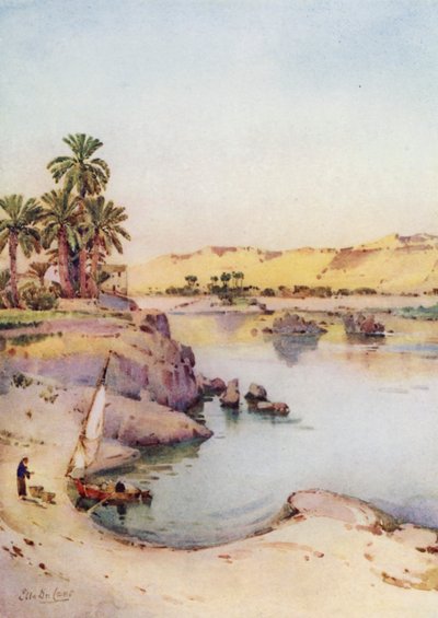 Islands of the First Cataract (farve litho) af Ella Du Cane