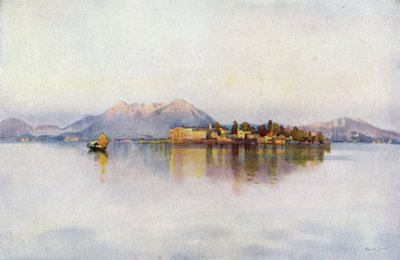 Isola Bella, Lago Maggiore (farve litho) af Ella Du Cane