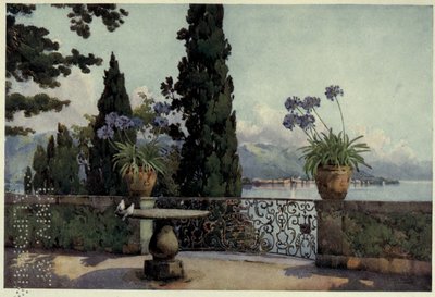 Pallanza fra Isola Bella, Lago Maggiore, Illustration fra 