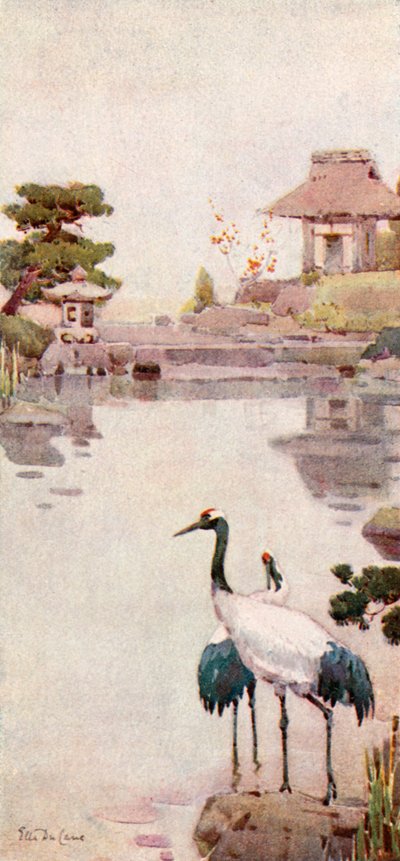 Storkene (farve litho) af Ella Du Cane