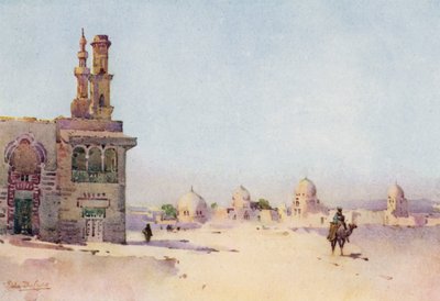The Tombs of the Khalifas (farve litho) af Ella Du Cane