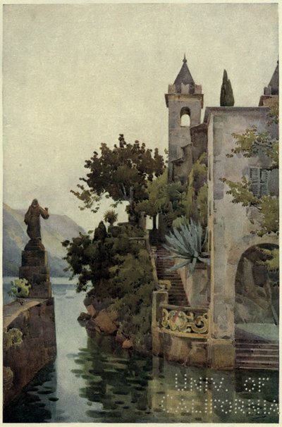 Villa Arconati, Comosøen, Illustration fra 
