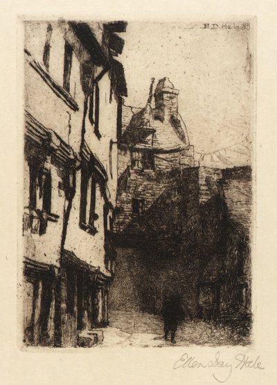 Gade, Mont St Michel af Ellen Day Hale
