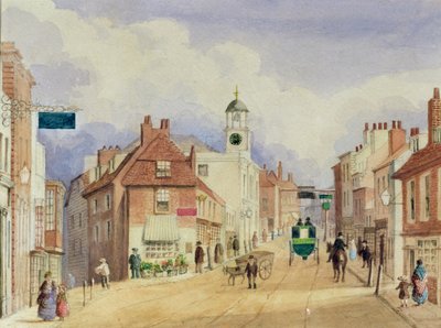 Croydon High Street, ca. 1850-55 af Ellen Keen