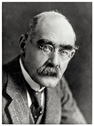 Rudyard Kipling (1865-1936) engelsk forfatter bedst husket for sine digte, 