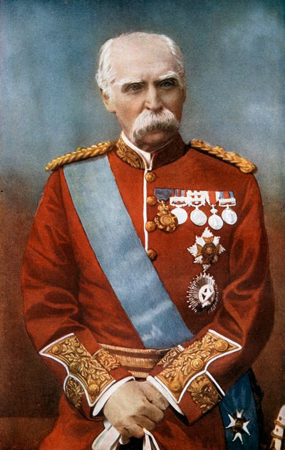 Feltmarskal Sir Donald Martin Stewart, britisk soldat, c1900 1902. af Elliott and Fry