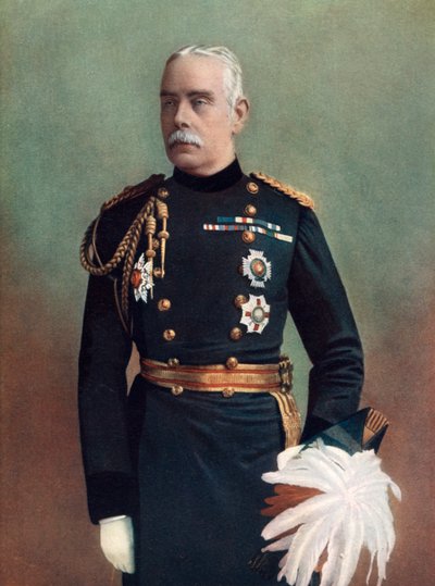 Generalmajor Sir John Carstairs McNeill, Equerry to HM the Queen, 1902. af Elliott and Fry
