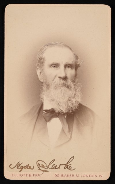 Portræt af Hyde Clarke 1815-1895, før 1876. af Elliott and Fry