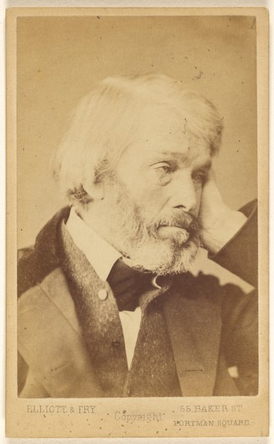 T[homas] Carlyle (1795 - 1881) af Elliott and Fry