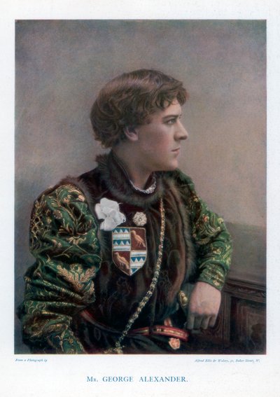 Sir George Alexander, engelsk skuespiller og teaterchef, 1901. af Ellis and Walery