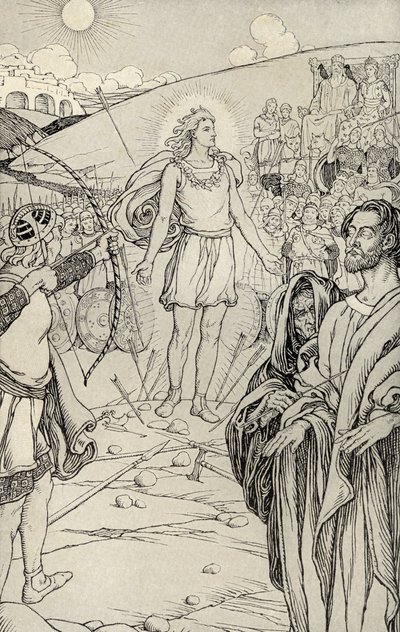 Every Arrow Overshot His Head, illustration fra 
