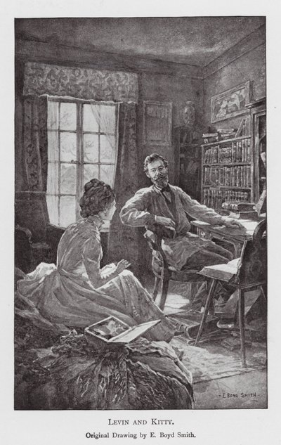 Illustration til Anna Karenina af Leo Tolstoy (litografi) af Elmer Boyd Smith