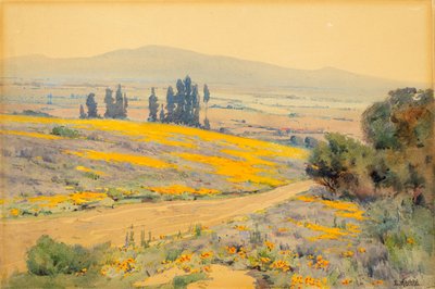 California Spring Landscape, ca. 1920. af Elmer Wachtel