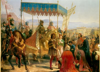 Indført af Charles VIII (1470-1498) i Napoli af Eloi Firmin Feron