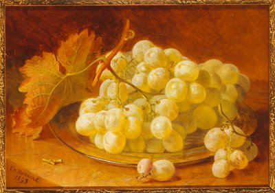 Druer på en sølvplade, 1893 af Eloise Harriet Stannard