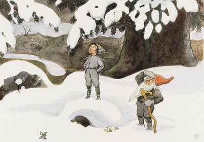 Solægget Vinter af Elsa Beskow