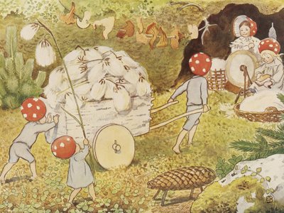 Tomtebobørnene Cotton 1937 af Elsa Beskow