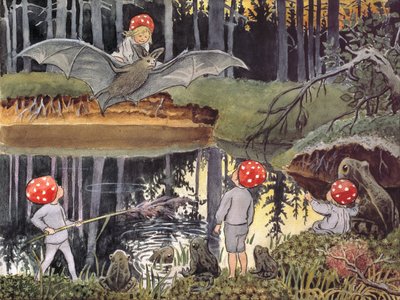 Julemanden og børnene: Fladdermusen af Elsa Beskow