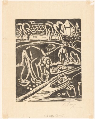 Landbrug af Else Berg (signed by artist)