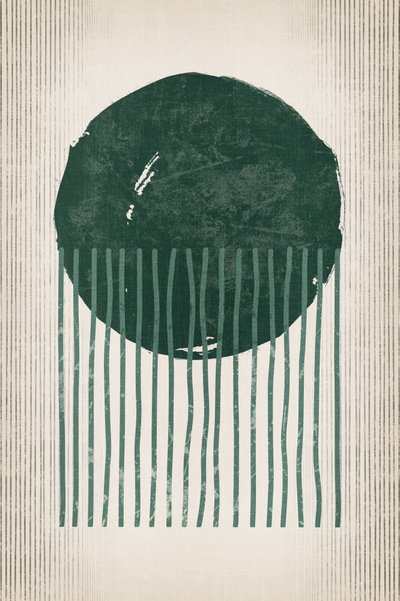 Deep Green Falling Lines af Ema Paraschiv
