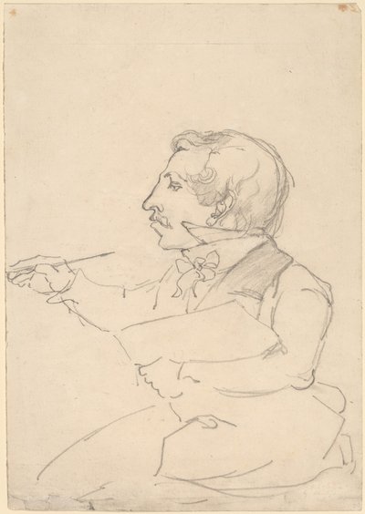 Eastman Johnson skitsering af Emanuel Gottlieb Leutze